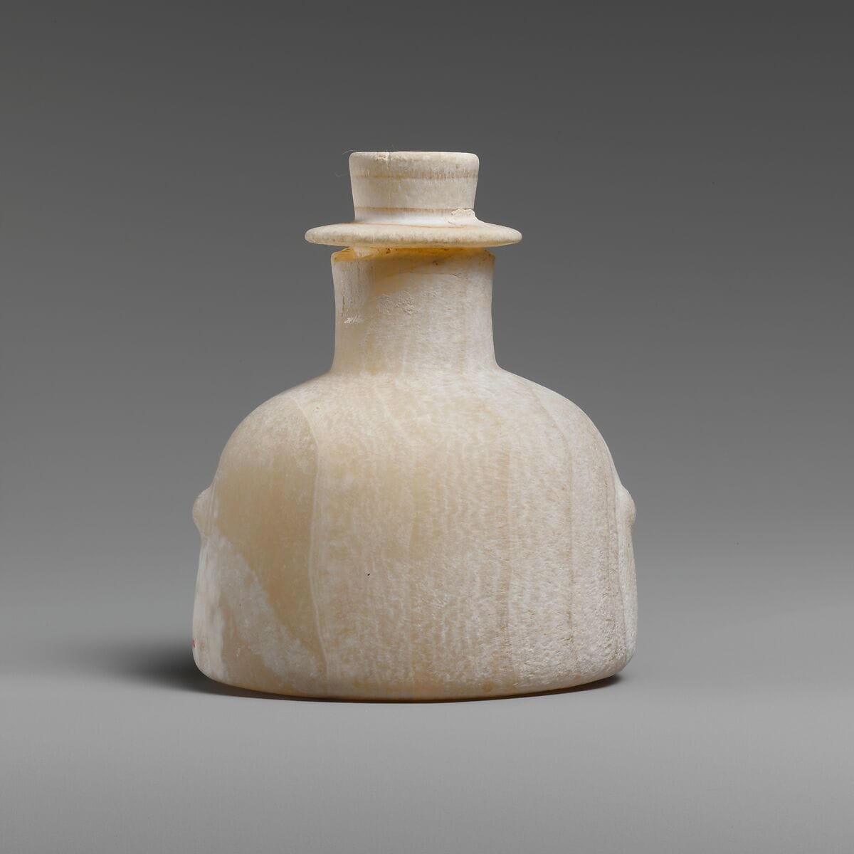 Alabaster flask with stopper, Hellenistic Cypriot